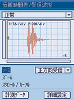 受信波形表示