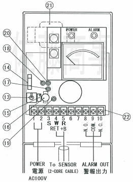 表示警報部 メタンガス警報器図面