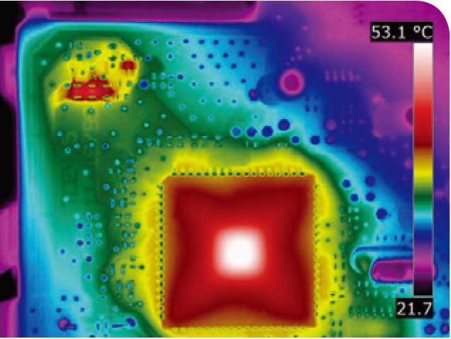 サーモグラフィ T1050SC 【FLIR】の仕様用途例