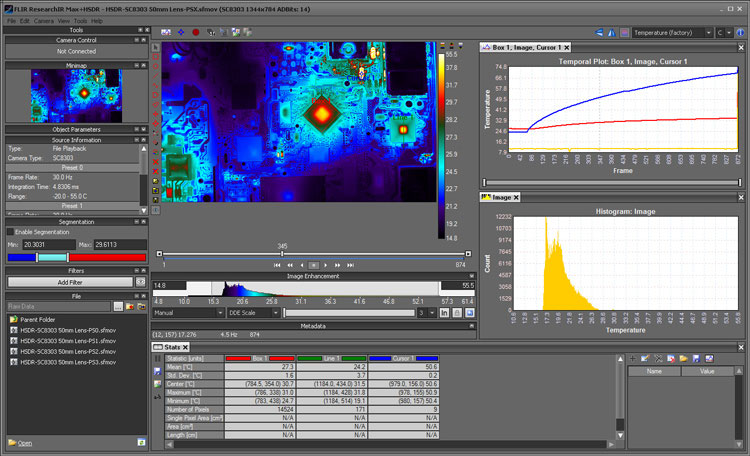 サーモグラフィ T1050SC 【FLIR】のソフト