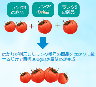 ランク選別組み合わせ機能 (レシピ方式)