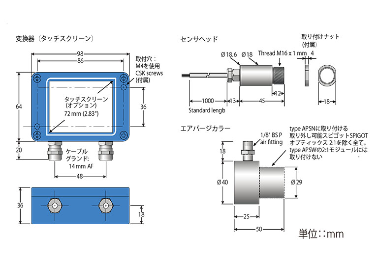 耐熱用温度計 PM-HA-201-CT-CRT