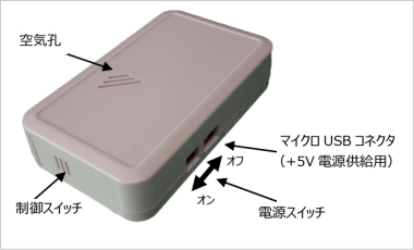 サトテック ワイヤレスCO2モニターデータロガーミニログDL-CO2（Bluetooth/iOS対応）の構造