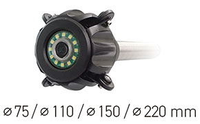 カメラガイド付 ∅ 110 mm/∅ 140 mm/∅ 220 mm