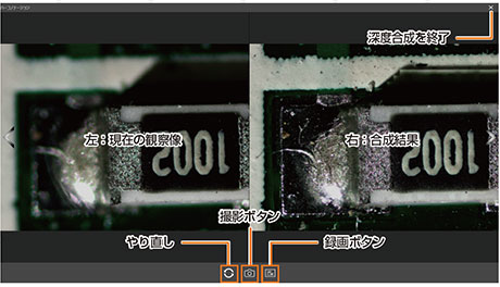 被写界深度合成機能