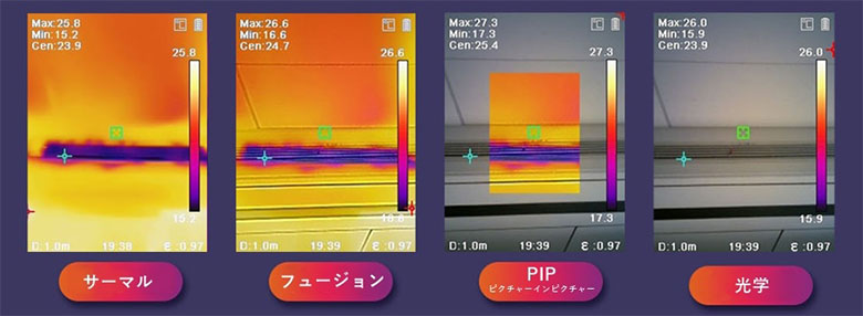 4つの画像モード