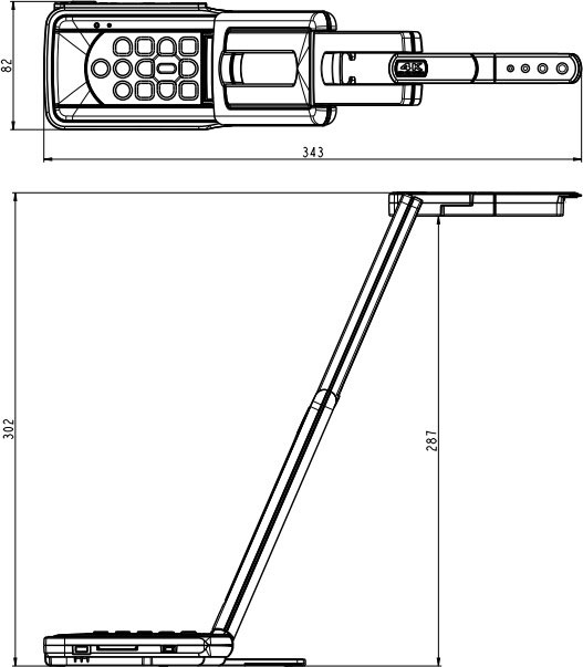 セットアップ時寸法図