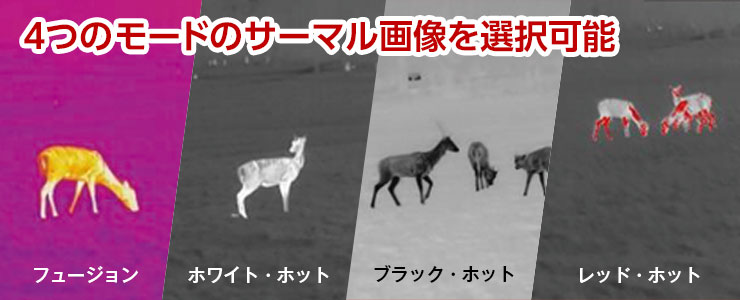 4つのサーマル表示
